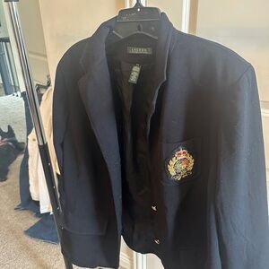 Ralph Lauren Lauren Black Wool Blazer